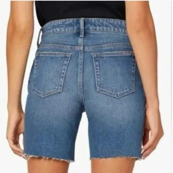 Joe's Jeans Easy Bermuda Denim Cut-Off Denim Shorts - Picture 3 of 11